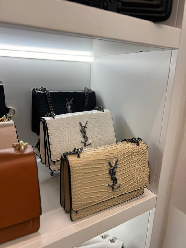 Ysl سلسلة فضي 3 ألوان حجم صغير